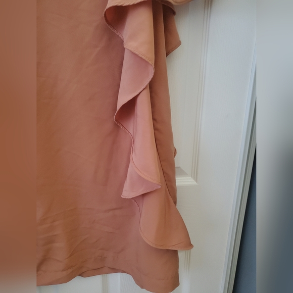 Cream Ruffled Dress - Picture 4 of 9